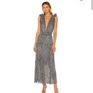 Brand new with tags Sabina musayev Helena dress in multicolor silver